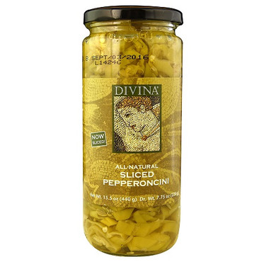 Divina Peppercini Sliced Natural (6x7.75Oz)
