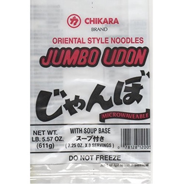 Chikara Udon Noodles Jumbo wo Soup (12x21Oz)