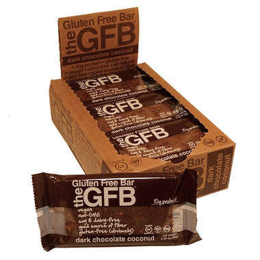 The GFB Dark Choc Coconut Bar Gluten Free (12x2.05Oz)
