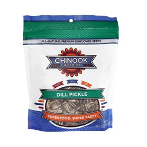 Chinook Seedery Sunflower Seeds Dill Pickle (12x4.7Oz)