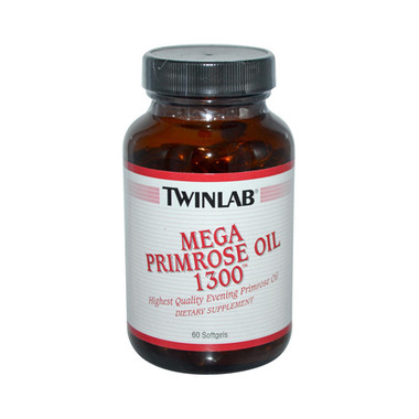 Twinlab Mega Primrose Oil 1300 mg (60 Softgels)