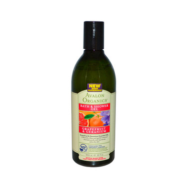 Avalon Organics Bath and Shower Gel Refreshing Grapefruit and Geranium (12 fl Oz)