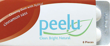 Peelu Chewing Gum Display Cinnamon Sass (12x8 Count)