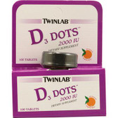 Twin Lab Vitamin D3 Dots 2000 Iu (1x100 ct)