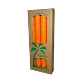 Aloha Bay Palm Tapers Orange (4 Candles)
