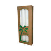 Aloha Bay Palm Tapers White (4 Candles)