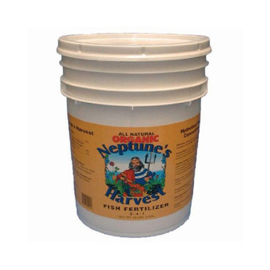 Neptune's Harvest Fish Fertilizer Orange Label 5 Gallon