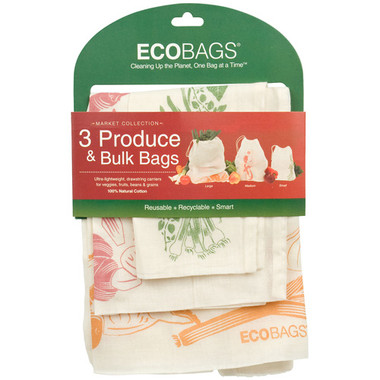ECOBAGS Market Collection Set of 3 Produce and Bulk Bags (10 Sets of 3 Bags)