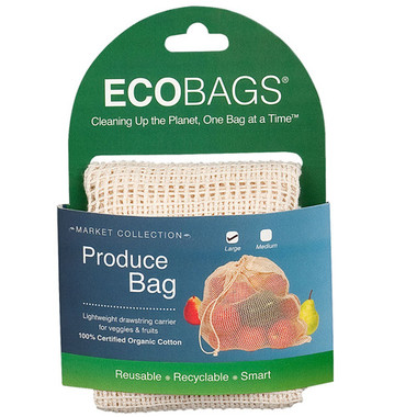 ECOBAGS Market Collection Organic Net Drawstring Bag Large (1 Bag)