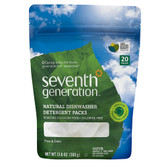 Seventh Generation Natural Dishwasher Detergent Pacs, Free & Clear (1x20 CT)