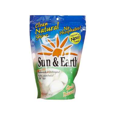 Sun and Earth Dishwasher Detergent (6 x20 Concentrated Packs)
