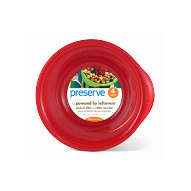Preserve Everyday Bowls Pepper Red (4 x16 Oz)