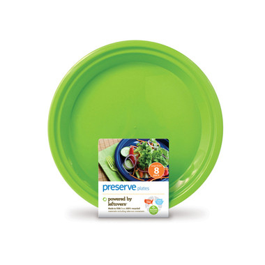 Preserve Apple Green Large Plates (1x8 CT)