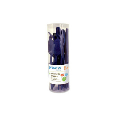 Preserve Reusable Cutlery Sets Midnight Blue (12 Pack)