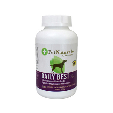 Pet Naturals of Vermont Natural Dog Daily Liver 180 Chewable Tablets