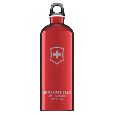 Sigg Water Bottle Swiss Emblem Red (6 Pack) 1 Liter