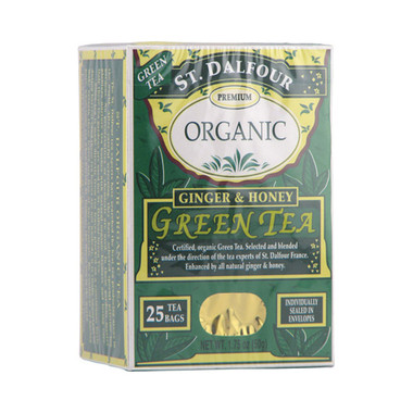 St Dalfour Ginger and Honey Green Tea (1x25 Tea Bags)