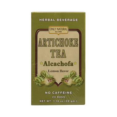 Only Natural Artichoke Tea Caffeine Free Lemon 20 Tea Bags