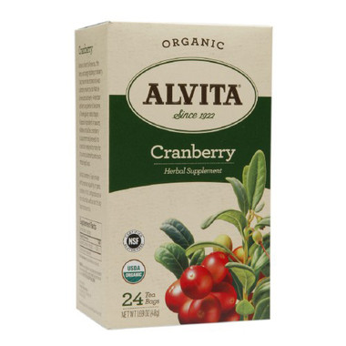 Alvita Tea Organic Cranberry Herbal (1x24 Bags)