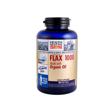 Health From the Sun Organic Flax 1000 Original Formula (180 Softgels)
