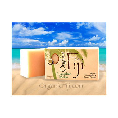 Organic Fiji Coconut Oil Soap Organic Cucumber 7 Oz