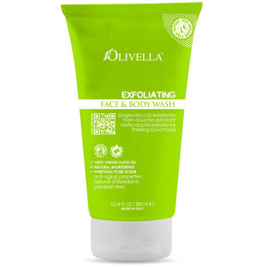 Olivella Face and Body Wash Exfoliating (10.14 fl Oz)