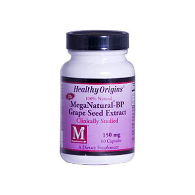 Healthy Origins Mega Natural-BP Grape Seed Extract 150 mg (60 Capsules)