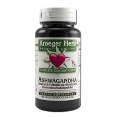 Kroeger Herb Ashwagandha Complete Concentrate (60 Veg Capsules)