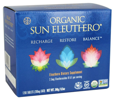 Sun Chlorella Sun Eleuthero Organic (1x1200 Tablets)