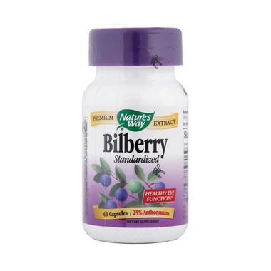 Nature's Way BiLberry Standardized (60 Capsules)