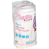 Maxim Hygiene Products Organic Cotton Rounds Extra Large 50 ct