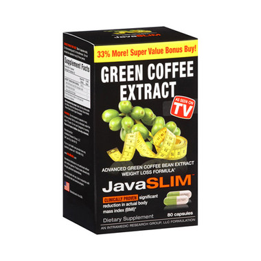 Intramedics Javaslim Green Coffee (1x80 Capsules)