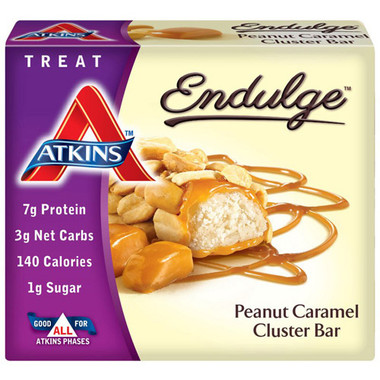 Atkins Endulge Pieces Peanut Caramel Cluster Bar 5 Oz