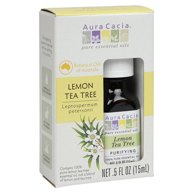 Aura Cacia Essential Oil Pure Lemon Tea Tree .5 fl Oz