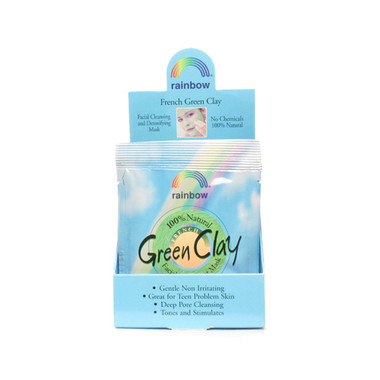 Rainbow Research Green Clay Packet Display Center (12 Pack) .75 Oz