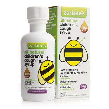 Zarbee's All Natural Children's Cough Syrup Grape 4 Oz