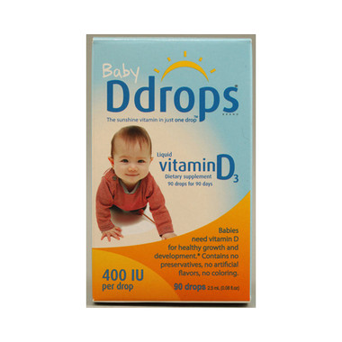 D Drops Liquid Vitamin D3 Baby 400 IU 0.0(8 fl Oz)