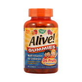 Nature's Way Alive! Gummies Multi-Vitamin for Children Natural Cherry, Grape and Orange (90 Gummies)