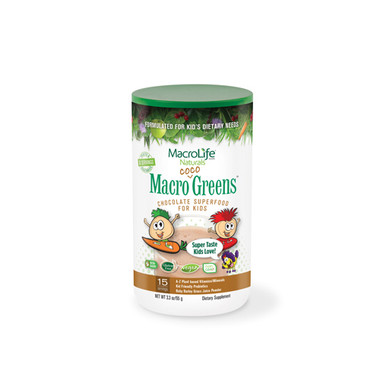 MacroLife Naturals Jr. Macro Coco-Greens for Kids Chocolate 3.3 Oz