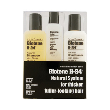 Mill Creek Biotene H-24 Tri-Pack Shampoo Conditioner Scalp Emulsion 1 Set