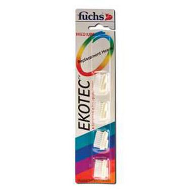 Fuchs Ekotec Medium Nylon Replacement Heads 4 Toothbrushes