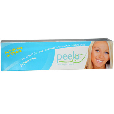 Peelu Toothpaste Fluoride Free Peppermint 7 Oz