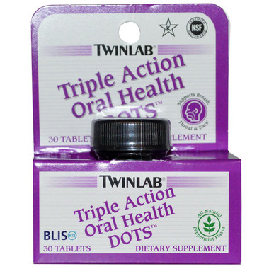 Twinlab Oral Health Dots Triple Action 30 Tablets