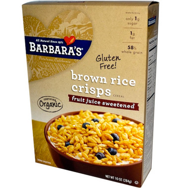 Barbara's Bakery Brown Rice Crisp Fjs (6x10OZ )