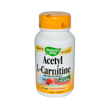 Nature's Way Acetyl L-Carnitine 500 mg (60 Veg Capsules)