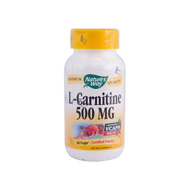 Nature's Way L-Carnitine 500 mg (60 Veg Capsules)