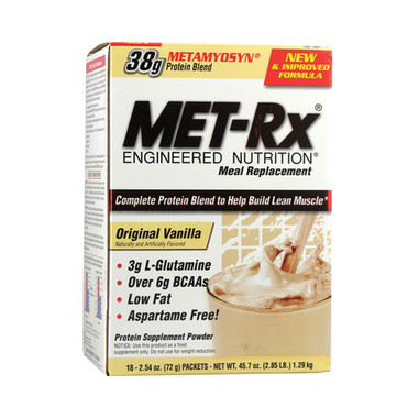Met-Rx Meal Replacement Vanilla (1x18 Pack)