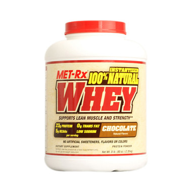 Met-Rx Instantized 100% Natural Whey Powder Chocolate (1x5Lb)