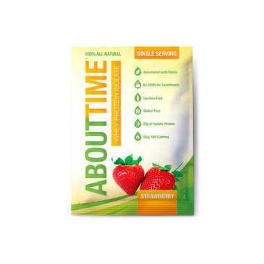 About Time Whey Protein Isolate Strawberry Single Serving (12x1 Oz)