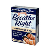 Breathe Right Drug Free Snoring and Congestion Nasal Strips Small Med Original Tan (1x30 Strips)